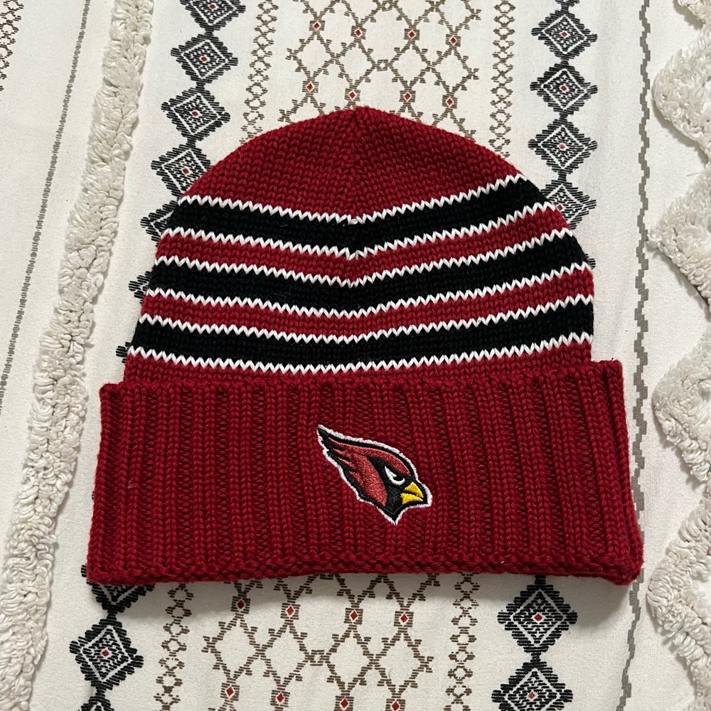 NEW! Arizona Cardinals NFL Striped Knit Beanie